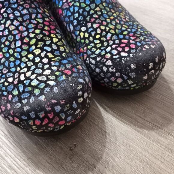 Sanita Women's Clog Multi-colored Stained Glass Print size 39/8 US - Picture 5 of 15